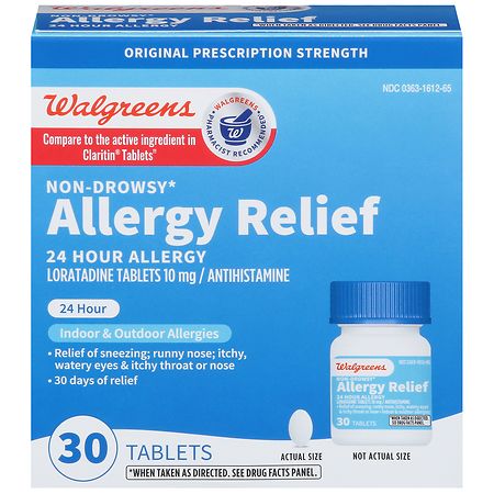 Walgreens 24 Hour Allergy Relief Loratadine Tablets
