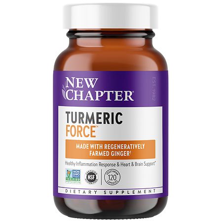 New Chapter Turmeric Force, One Daily Curcumin Supplement, Vegetarian Capsules