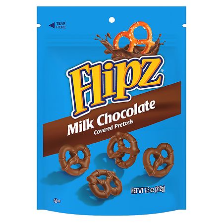 Flipz Milk Chocolate Covered Pretzels Milk Chocolate