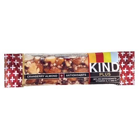 KIND Plus Antioxidants Bar Cranberry Almond