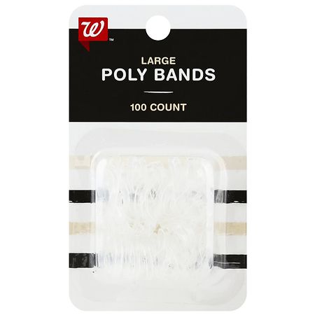 Walgreens Beauty Polybands Large Clear