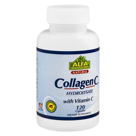Alfa Vitamins Collagen Hydrolysate With Vitamin C Capsules