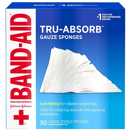 Band-Aid First Aid Tru-Absorb Gauze Sponges 4 In X 4 In