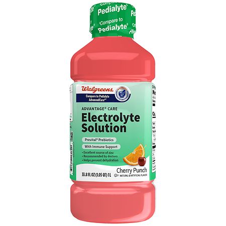 Walgreens Advantage Care Electrolyte Solution with Prevital Prebiotics Cherry Punch