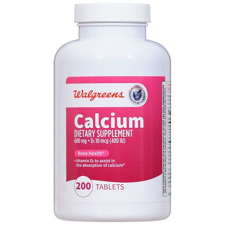 Walgreens Calcium 600mg D3 Tablets