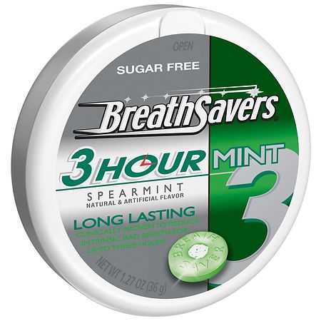Breath Savers Sugar Free Breath Mints, Tin Spearmint