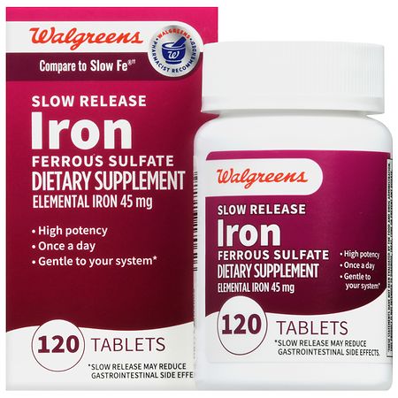 Walgreens Slow Release Iron Ferrous Sulfate Tablets