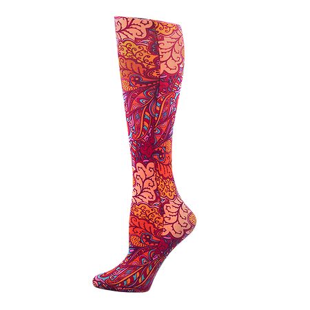 Celeste Stein 8-15mmHg Bright Vintage Floral Therapeutic Compression Socks