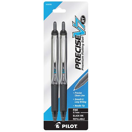 Pilot V7 RT Premium Retractable Rolling Ball Pens Black