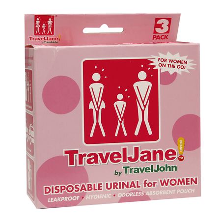 TravelJohn TravelJane Disposable Urinal for Women