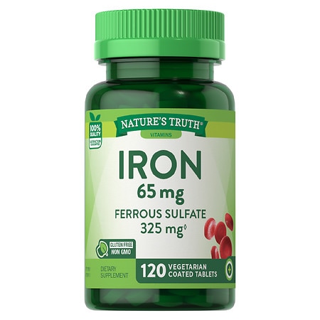 Nature's Truth Iron 65 mg Ferrous Sulfate 325 mg