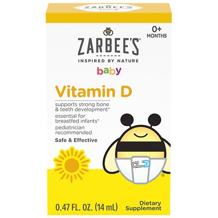 Zarbee's Baby Vitamin D Supplement Fragrance-Free