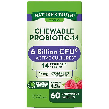 Nature's Truth Probiotic Chewable 6 Billion Natural Berry