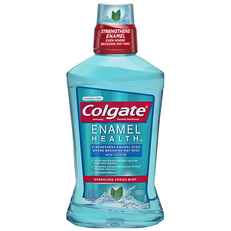 Colgate Enamel Health Anticavity Fluoride Mouthwash Sparkling Fresh Mint