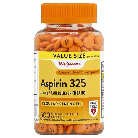 Walgreens Aspirin 325 mg Enteric Coated Tablets