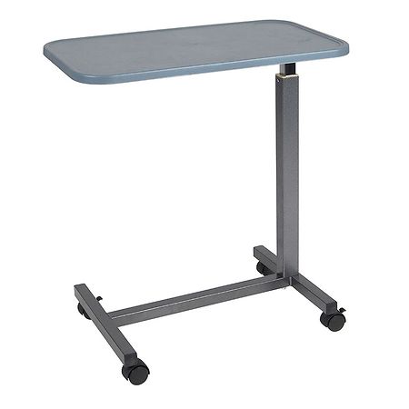 Drive Medical Plastic Top Overbed Table Silver Vein