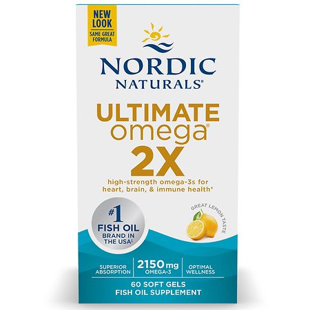 Nordic Naturals Ultimate Omega 2X Soft Gels Lemon