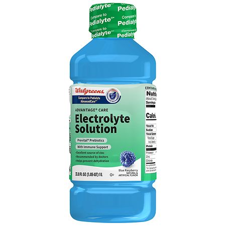 Walgreens Advantage Care Electrolyte Solution with Prevital Prebiotics Blue Raspberry