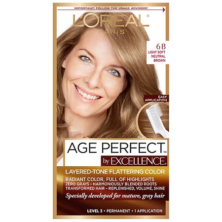 L'Oreal Paris Age Perfect Permanent Hair Color 6B Light Soft Neutral Brown