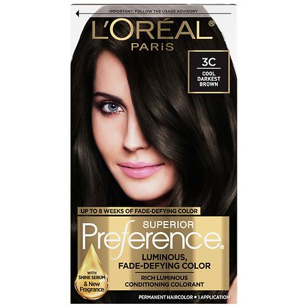 L'Oreal Paris Superior Preference Permanent Hair Color Cool Darkest Brown