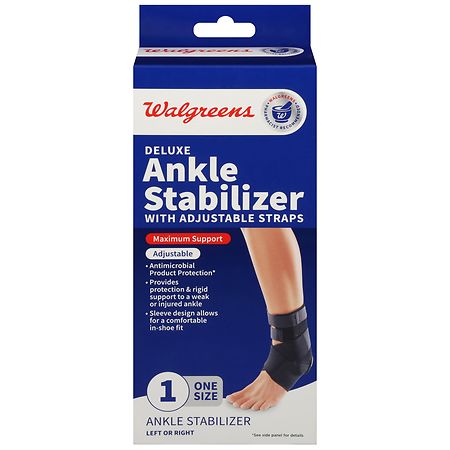Walgreens Deluxe Ankle Stabilizer with Adjustable Straps One Size