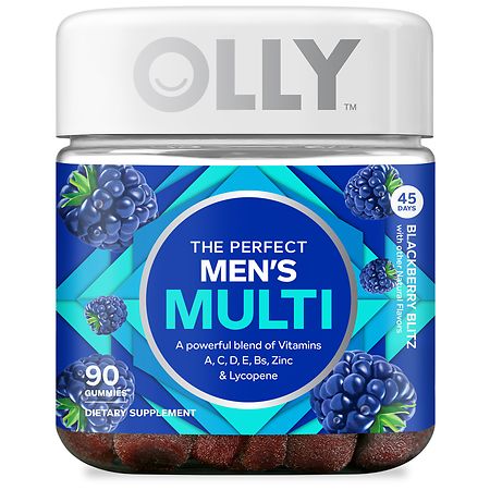OLLY The Perfect Men's Multi Gummies Blackberry Blitz