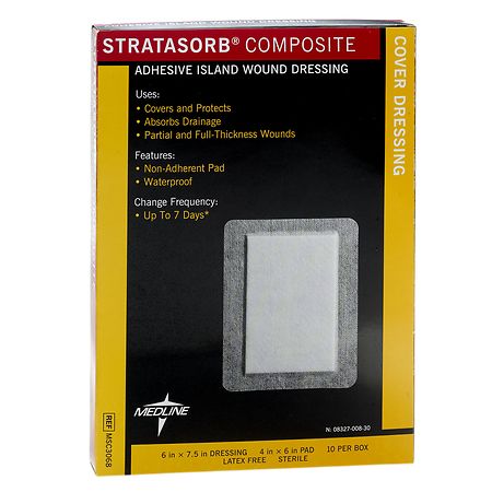 Medline Stratasorb Composite Dressing 6x7.5