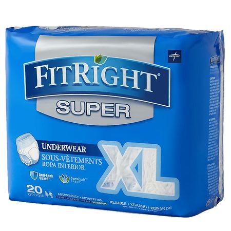 Medline FitRight Super Protective Underwear X-Large