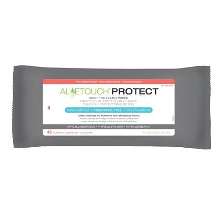 Medline Aloetouch Protect Dimethicone Skin Protectant Wipes Fragrance Free