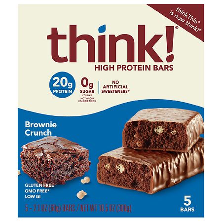 think! Brownie Crunch Protein Bars Chocolate Fudge