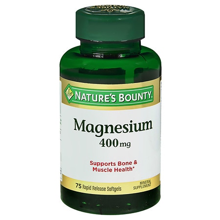 Nature's Bounty Magnesium 400 mg,  Softgels