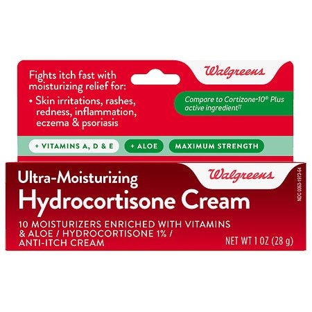 Walgreens Hydrocortisone 1% Anti-Itch Cream Plus 10 Moisturizers