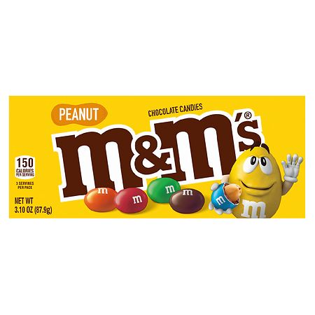 M&M's Peanut Chocolate Candy Theater Box Peanut