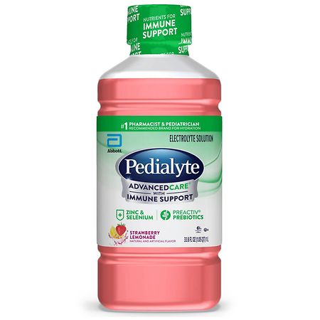 Pedialyte AdvancedCare Electrolyte Solution Strawberry Lemonade