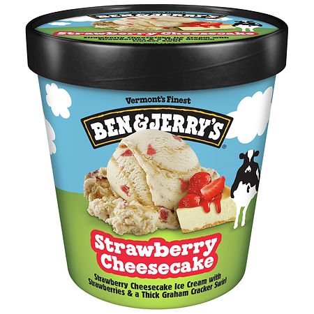 Ben & Jerry's Ice Cream Strawberry Cheesecake