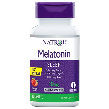 Natrol Melatonin 10 mg Fast-Dissolve Strawberry