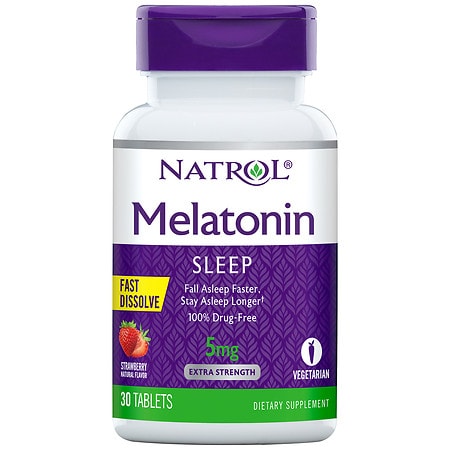 Natrol Melatonin 5 mg Fast-Dissolve Strawberry