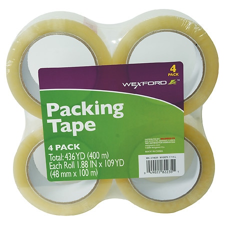 Wexford Packing Tape 1.88 inch x 109 yard Clear