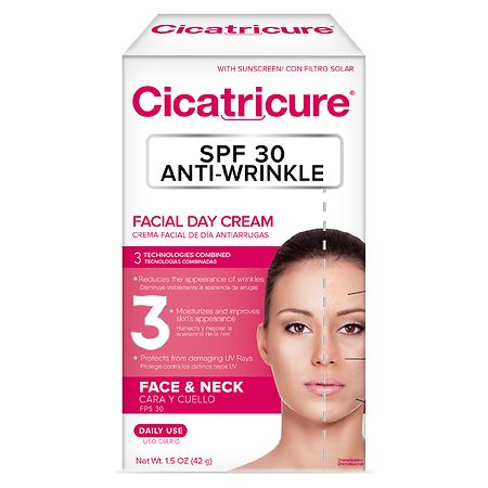 Cicatricure Anti-Wrinkle Face and Neck Facial Day Cream with Sunscreen SPF 30