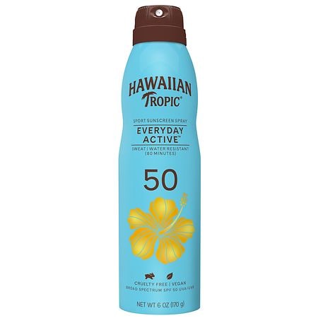 Hawaiian Tropic Everyday Active Sunscreen Spray, SPF 50