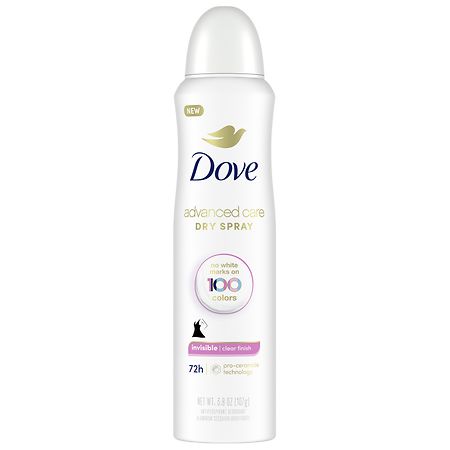Dove Antiperspirant Deodorant Spray Clear Finish Clear Finish