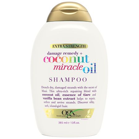 OGX Extra Strength Damage Remedy + Coconut Oil Shampoo Coconut Milk, Tangerine, & Warm Vanilla