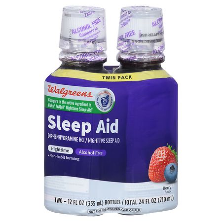 Walgreens Sleep Aid Liquid Berry