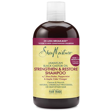 SheaMoisture Strengthen and Restore Shampoo 100% Pure Jamaican Black Castor Oil