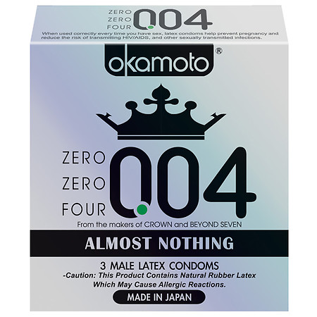 Okamoto 004 Almost Nothing Latex Condoms