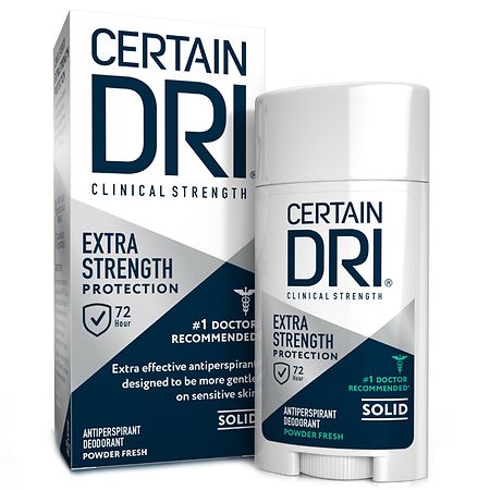 Certain Dri Extra Strength Clinical Antiperspirant Deodorant Powder Fresh