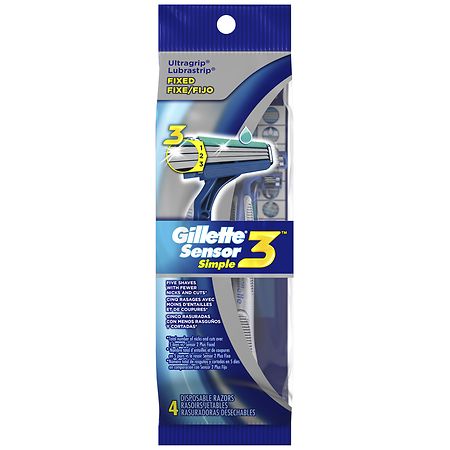 Gillette Sensor3 Simple Men's Disposable Razors