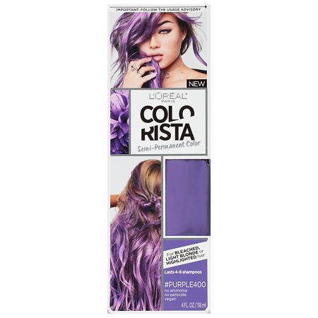 L'Oreal Paris Colorista Semi Permanent Hair Color for Blondes #Purple