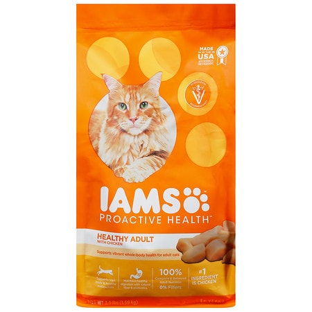 Iams Proactive Health Healthy Adult Dry Cat Food Original With Chicken