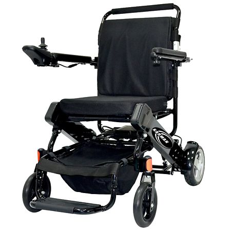 Karman Tranzit Foldable Lightweight Power Wheelchair in Black 16" Seat Width Black